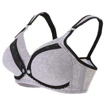 Factory Direct High Quality China Wholesale Adult Pure Cotton Wire Free  Pregnant Brasier Women Breastfeeding Nursing Bra $1.5 from Shanghai Jspeed  Garment Co., Ltd.