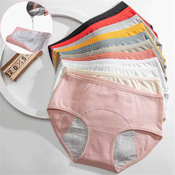 Protective Period Underwear for Women and Teen Girls Leak Proof Cotton  Panties