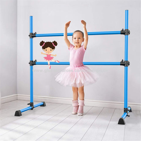 5ft Free Standing Ballet Barre, Adjustable Ballet Barre for Home, Pink