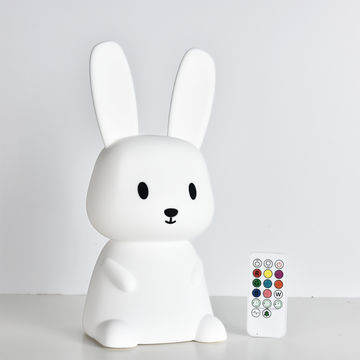 Lámpara 3D con forma de conejo para niños