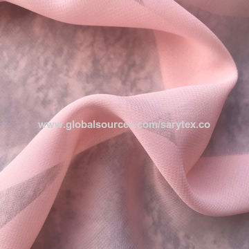 Sustainable Recycle Polyester Chiffon Fabric For Women Dress, Recycle ...