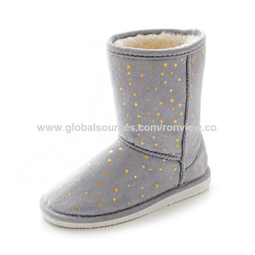 Botas de invierno para mujer, diseño nuevo, hechas de forro polar PV, forro Sherpa y suela TPR - Calzado cómodo para interiores for sale at factory direct price