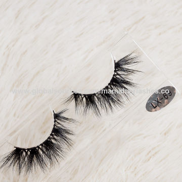 2 Pairs 3D Mink Eyelashes 25mm 100% Siberian Mink Fur False