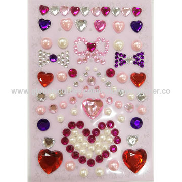 Stickers Crystal Stones, Crystal Stickers Creativity