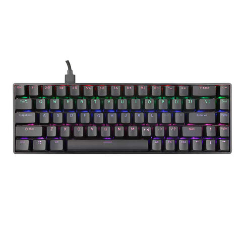 China 68 keys Mechanical RGB gaming Keyboard with 16.8 Million Colors ...