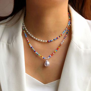 Buy China Wholesale Handmade Jewelry Colorful Beads Necklace Women