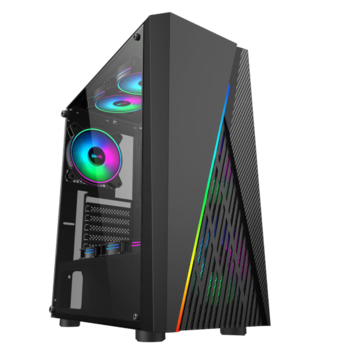 China SAMA 339 tempered glass computer case mid tower pc case ARGB ...