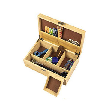 Deluxe handmade wooden stash box 