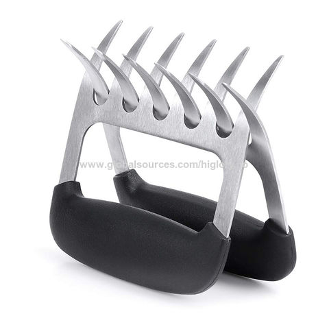 Meat Shredder Claws Stainless Steel Bear Claws BBQ Meat Claws for BBQ Forks  for Shredding Handling and Carving Food, Pulled Pork Meat Shredder Claws