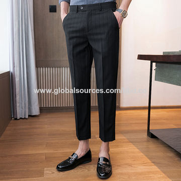 QYHGS Pants for Men Business Suit Pant Casual Slim Formal Pants Men Suit  Trousers (Color : Blue, Size : 33code) price in UAE | Amazon UAE | kanbkam