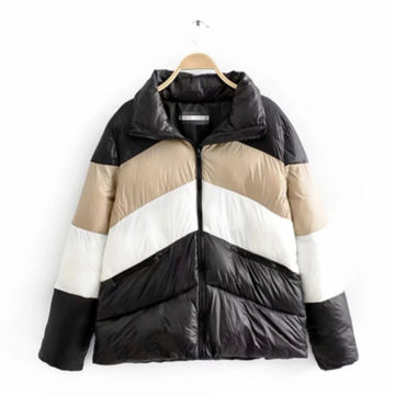Zara - Combination Puffer Jacket - Black - Women