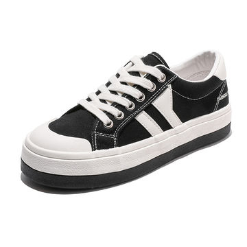 Huanqiu Women Casual Canvas Shoes Sneaker Factory Wholesale