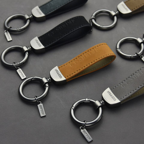 Samara Russia National Symbol Pattern Leather Metal Key Chain Ring Car Keychain Gift 