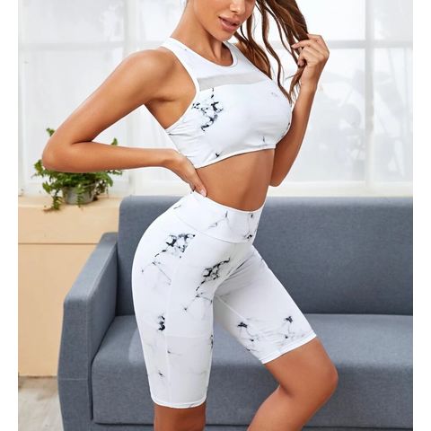 Sportswear Leggings Yoga Workout Clothes Women Gym Wear Set Tight-fitting  Two-piece Yoga Fitness Set - China Wholesale Yoga Wear $7.35 from Number  One Industrial Co.,Ltd