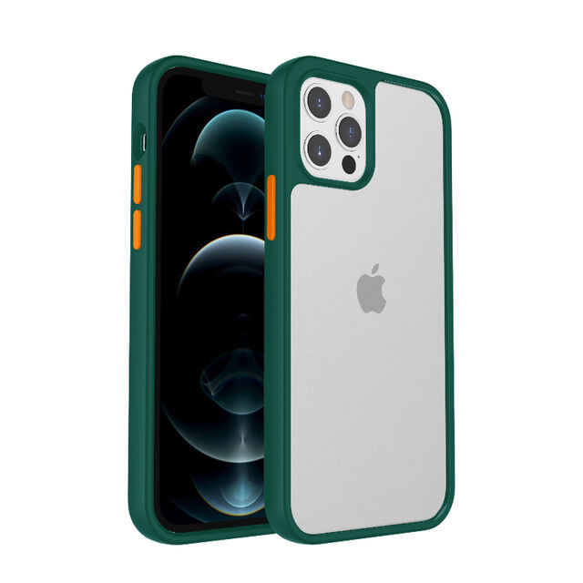 Funda de silicona suave y resistente a los arañazos para iPhone 12 Pro Max, acabado mate, anti-golpes