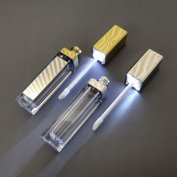 Wholesale 5ml luxury Black gold Round Lip Gloss Container Custom