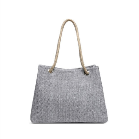 Sac à bandoulière en toile à bas prix, style hobo, sac à main croisé, sac fourre-tout décontracté for sale at factory direct price