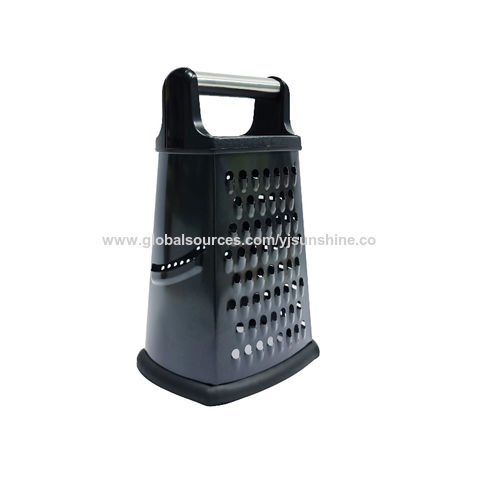 Black New Stainless Steel Kitchen Cheese Grater with Container