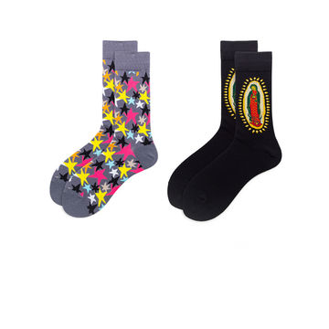 Calcetines para niñas pequeñas, 6 pares de calcetines con volantes y lazo  para niños pequeños, Multicolor