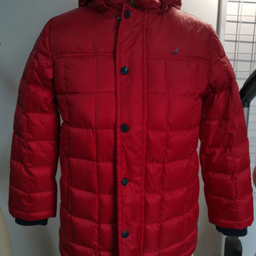 Chaquetas de plumas para niños, concha: 100% poliéster; relleno: 80% plumón de pato blanco, 20% pluma; cremallera de plástico en la parte delantera