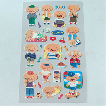 10 Sheets Kids Stickers 3D Puffy Bulk Cartoon Zoo Animal