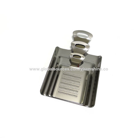 Mini Garlic Grater, Stainless Steel Cheese Ginger Vegetable Spices Small  Grater for Kitchen