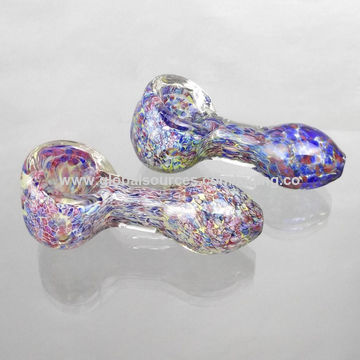 2.5-3 Smoking Tobacco Hand Pipe Clear Glass Borosilicate Small