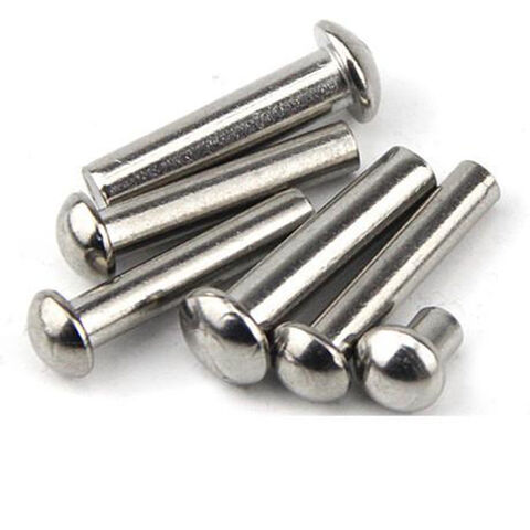Solid Rivets,Saim Copper Solid Rivets Round Head Fasteners Rivet DIY Handmade Fasteners Mechanical Firmware Connection Electrical Applications Corrosion Resistance Solid Rivets M3 x 16mm 60pcs