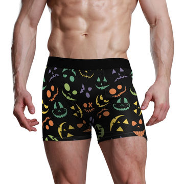 Buy Wholesale China Hot Sexy Custom Print Christmas Stretch Mid-rise Men's  Underwear Model Men Boxers & Men Boxer at USD 1.2