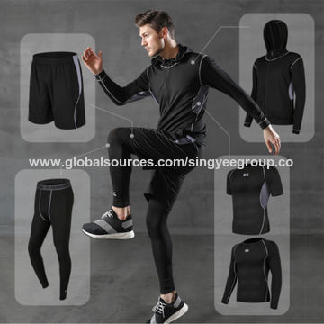 Compre Correndo Workout Roupas Terno Masculino De Secagem Rápida