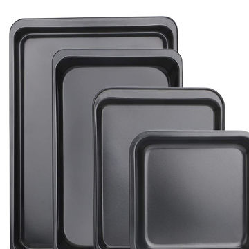 Black oblong rectangular non-stick springform pan - 34 x 12 cm