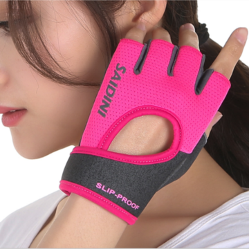 Women Men Half Finger Work Out Gym Gloves Sport Weight Lifting Exercise Fitness 