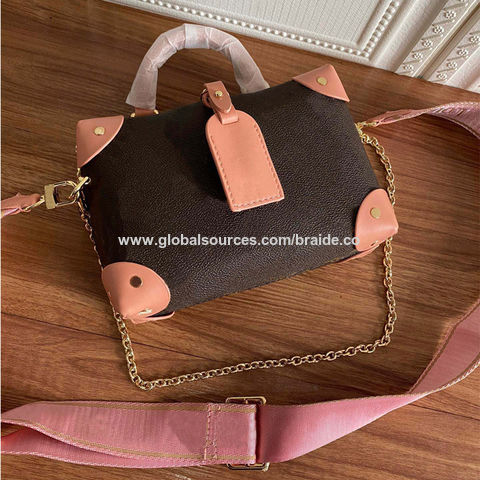 Petite Malle leather crossbody bag