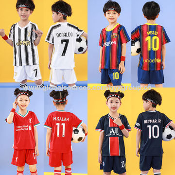 Wholesale Factory price high quality youth soccer jersey uniform black and  red soccer jersey From m.