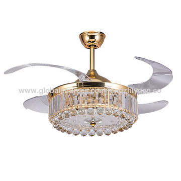 42 Inch Ceiling Fan Led Pendant Light, 4 Blade Ceiling Fans With Led Light And Remote Control
