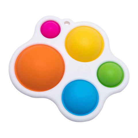 Pop It - Fidget juguete anti estrés burbuja juguete de silicona