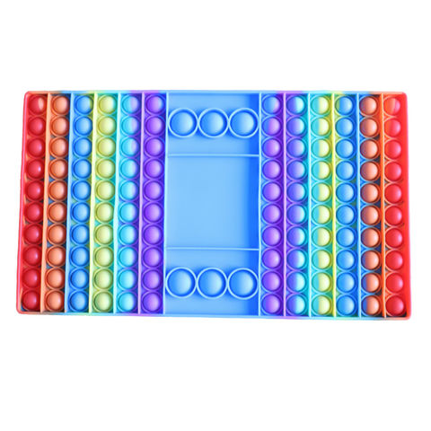 Giant fidget popper toys sensory anti stress simple dimple rainbow jumbo BUTTERF 