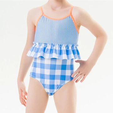 Hot Full Print Bikini Set Swimwear Young Girls Children High Waist