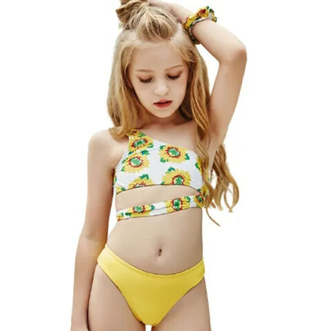 Bikini Fille Arshiner à Volants – Maillot De Bain 2 Pièces Imprimé Floral, 5-14 Ans