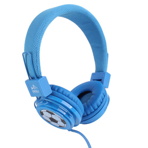 China Popular Portable Kids Headband Football Headsets Wired Headphones 