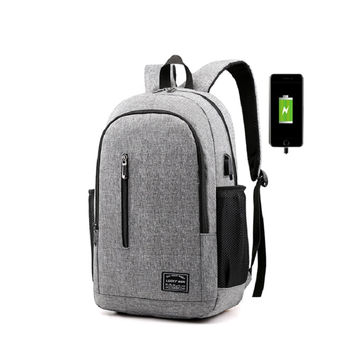 Casual Travel Bag Large Capacity Backpack for Men Waterproof Anti-Theft USB Charging Backpacks Women Unisex Laptop Backpack 
