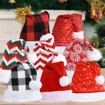Lot De 2 Bonnets De Noël Pour Filles Et Garçons – Taille Unique – Avec Ceinture Père Noël – Neufs
