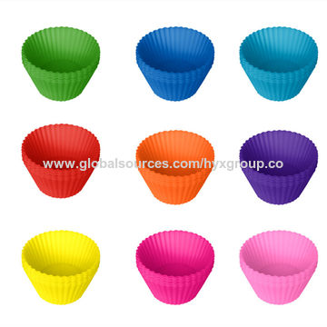 Buy Wholesale China Wholesale Nonstick Reusable Silicone Round Shape Muffin  Mold Paper Cake Baking Cups & Baking Cups at USD 1