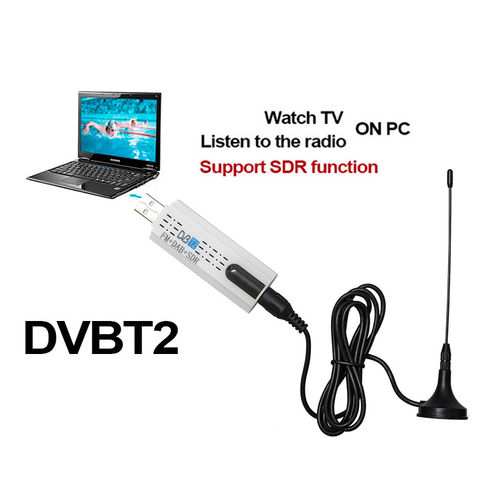 DVB-T2 DTV Link Sintonizador de TV digital USB Antena dual Receptor de TV  Palillo de TV Cajas de TV Inevent DZ2220-00B