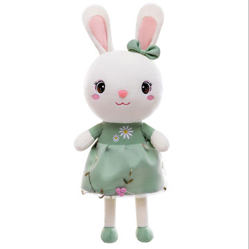 wholesale soft toy rabbit in dress