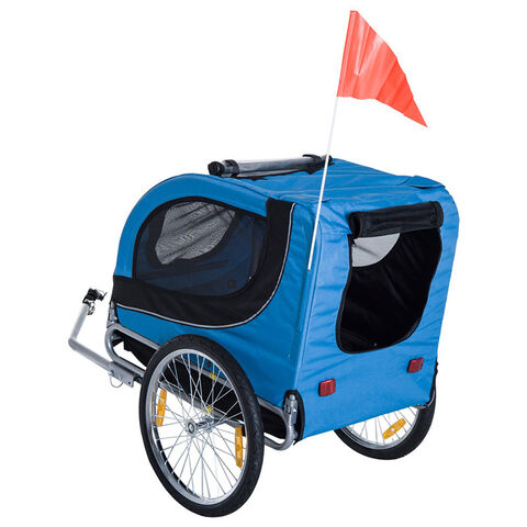 Dog Bike Trailer For Outdoor Traveling Jogging Cycling, Pet