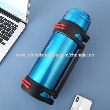 Sports Water Bottle 0.6/0.8/1.1/1.5L Stainless Steel Insulated Vaccum Flask 