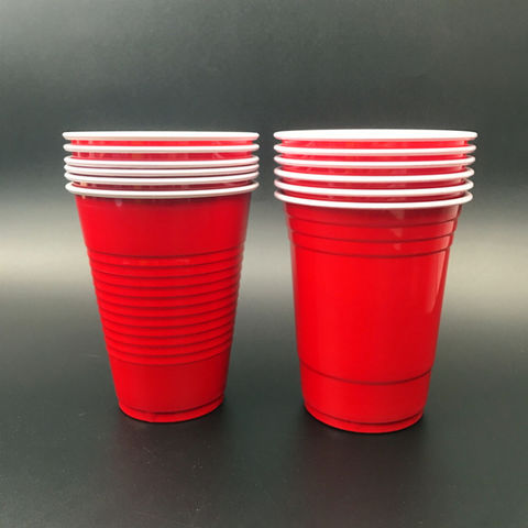 Disposable 1000 Party Cups Red Amercian 12oz Plastic Red Party Cups Beer Pong 