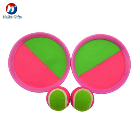 Jeu de Lancer et Attraper la Balle, Ensemble de Jeu de Raquettes avec Disque et Balle, Incluant 1 Sac de Rangement - Idéal pour Enfants et Adultes for sale at factory direct price