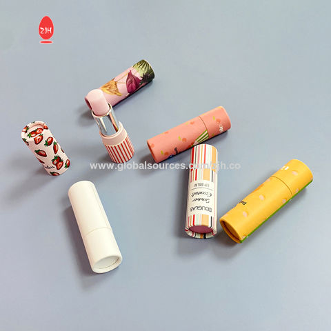 Buy Wholesale China Cylinder Paper Tube Cosmetic Packaging Vegan Lip ...